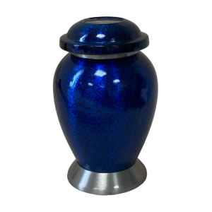 SOLID BRASS Royal Blue watermark high polish enamel finish with pewter accent - BR504ROYAL-K